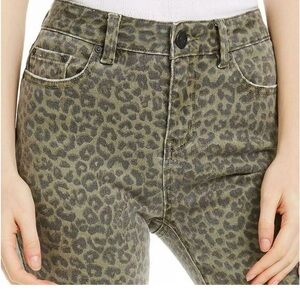 Indigo Rein Juniors' Women's Leopard Print Cropped Skinny Jeans NWT Size 9